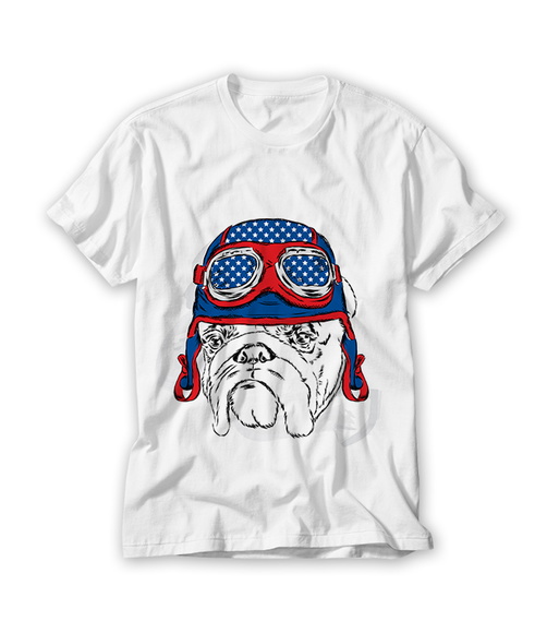 Camiseta Bulldog Estiloso