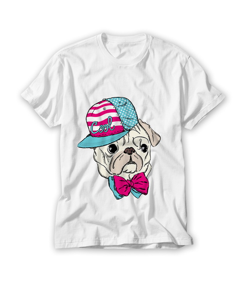 Camiseta Pug Estiloso