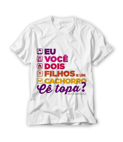 Camiseta Eu, Você, Dois Filhos