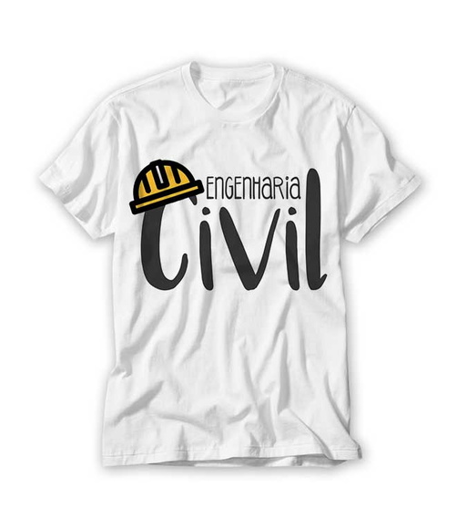 Camiseta Profissão-Engenharia Civil