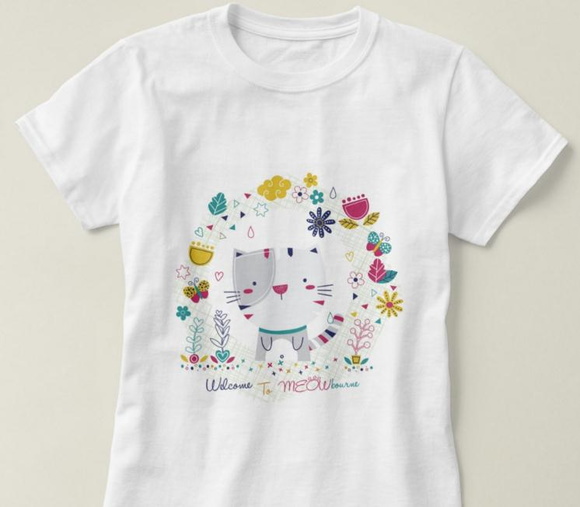 Camiseta Feminina Well Come to Meow
