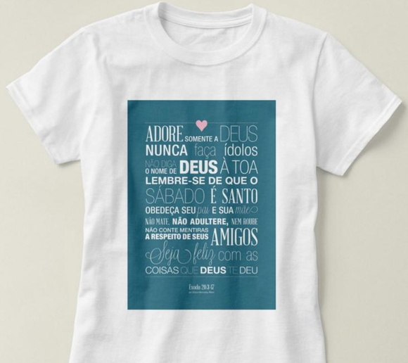 Camiseta Com Frases Religiosas