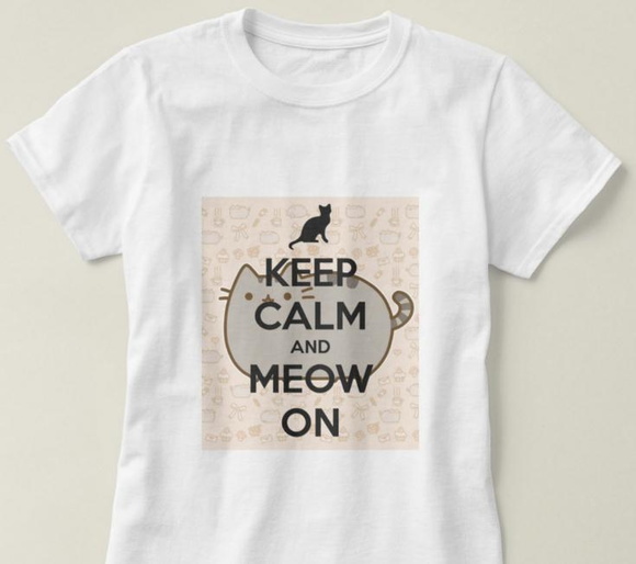 Camiseta Feminina Keep Calm and Meow