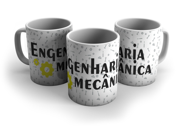 Caneca Profissões - Engenharia Mecânica