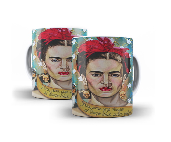 Caneca Porcelana Frida Kahlo
