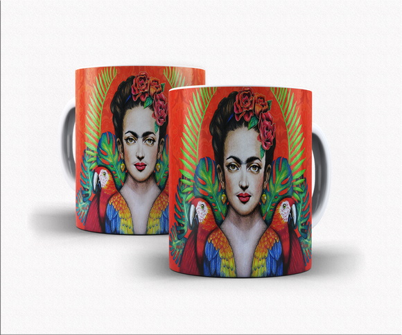 Caneca Porcelana Frida Kahlo