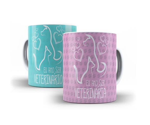 Caneca Profissões - Medicina Veterinária