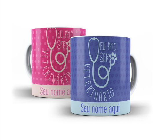 Caneca Profissões - Medicina Veterinária