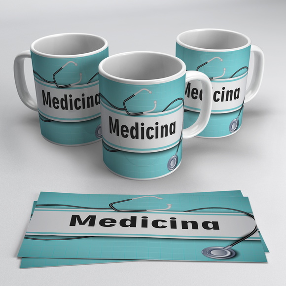 Caneca Porcelana Profissões - Medicina