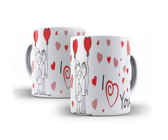 Caneca Porcelana I Love You