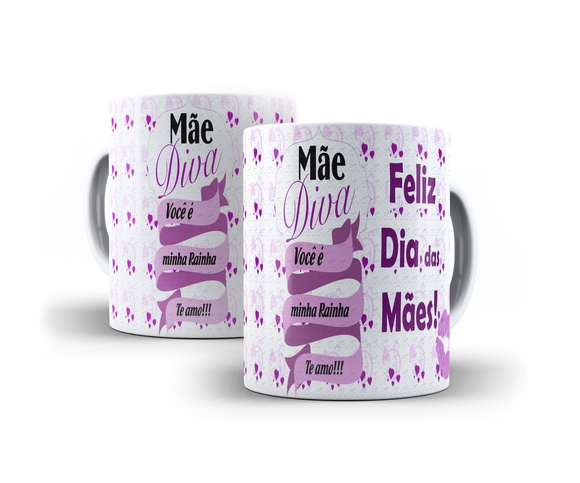 Caneca Porcelana Dia das Mães