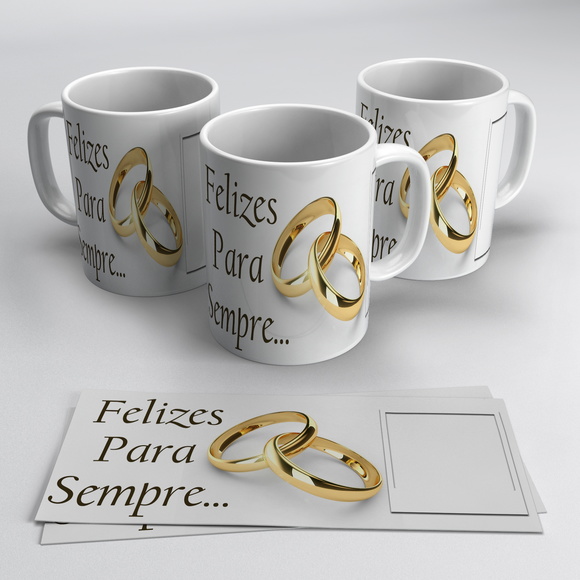 Caneca Personalizada Casamento com Foto