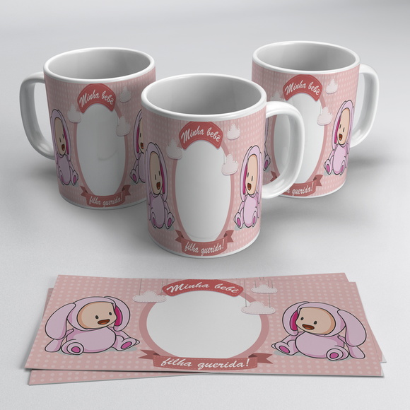 Caneca Personalizada com foto Minha Bebê