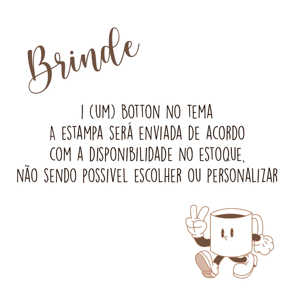 Caneca + Botton Kit Torcedor Do Brasil - Copa Do Mundo Caneca 325ml (1 unidade) - Imagem 6