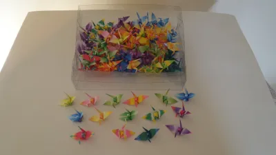 Tsurus Coloridos - kit 100 unidades - 20 Estampas