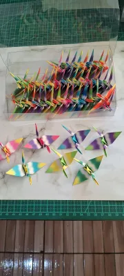 Tsurus Médios Estampados Diversos -45 un - Origami