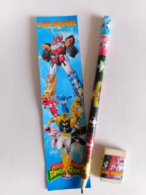 Kit lápis e borracha transformes lembrancinha festa infantil