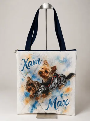 Sacola pet personalizada com foto e nome do seu pet