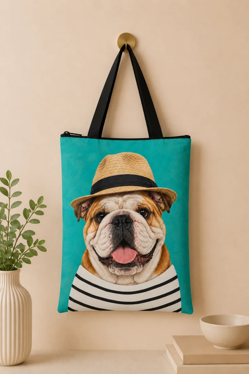 bolsa sacola feminina com ziper pet foto presente personalizado - Imagem 3