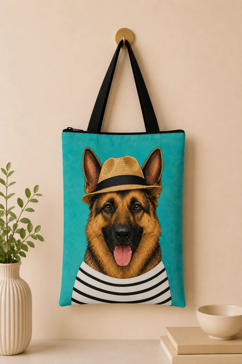 bolsa sacola feminina com ziper pet foto presente personalizado - Imagem 2