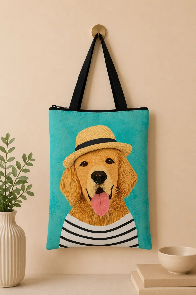 bolsa sacola feminina com ziper pet foto presente personalizado - Imagem 4