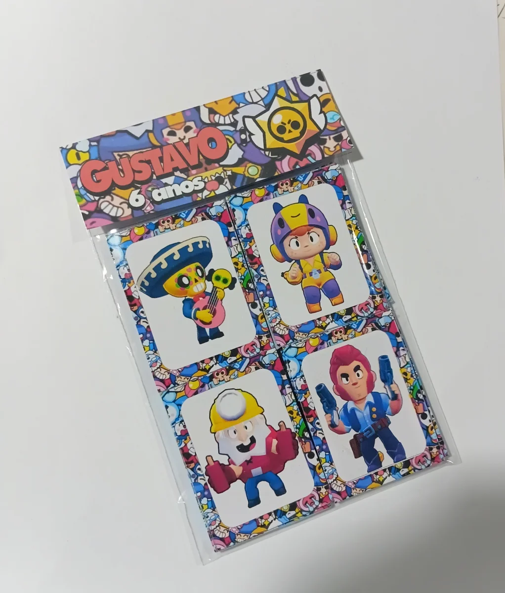 Joguinho da memória Brawl Stars lebrancinha de aniversário