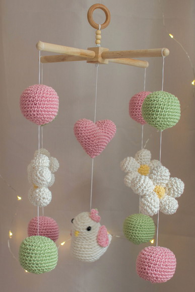 Mobile Flores Amigurumi