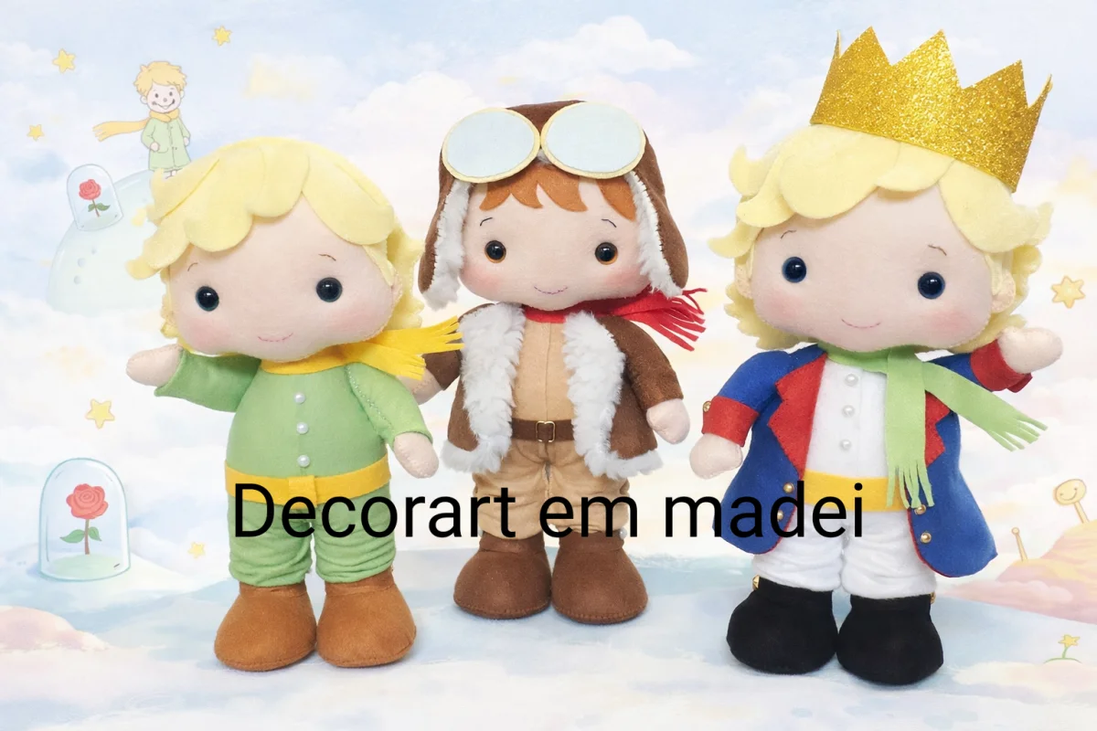 Pequeno Príncipe Boneco Decorativo Feltro