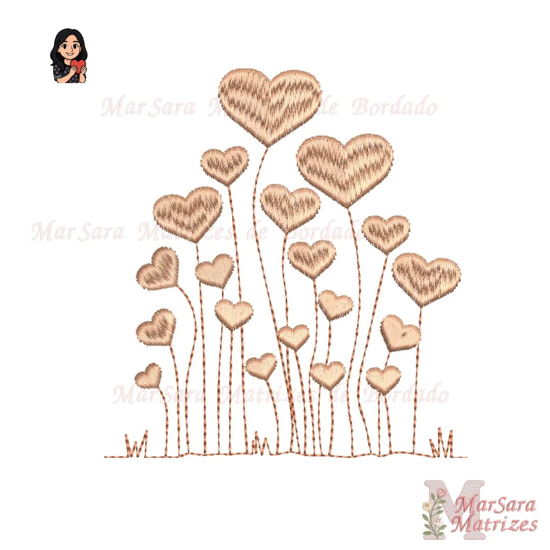 Matrizes de Bordado - Coleção do Amor com Corações - Imagem 8