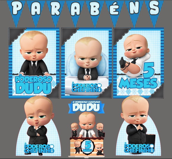Kit Só Um Bolinho Poderoso Chefinho