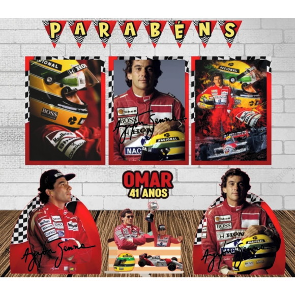 Kit Festa Só Um Bolinho Bolinho Ayrton Senna