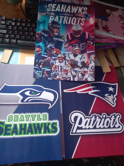 Kit Só Um Bolinho Seattle Seahawks e Patriots - Imagem 3