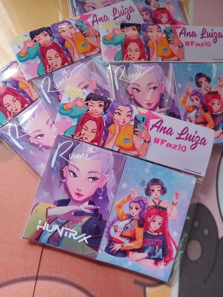 Jogo da Memória Guerreiras do K-pop (huntrix)