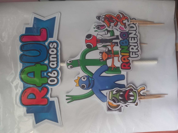 Kit Festa Só Um Bolinho Rainbow Friends - Imagem 2