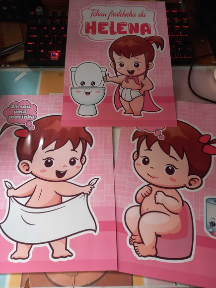 Kit Festa Só Um Bolinho Desfralde Menina (tchau Fraldinha) - Imagem 4
