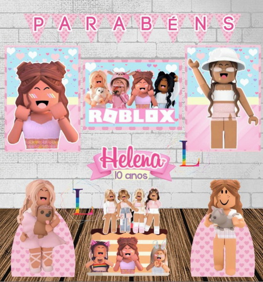 Kit Festa Só Um Bolinho Roblox Menina