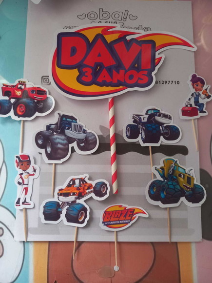 Kit Só Um Bolinho Blaze Monster Machine - Imagem 2