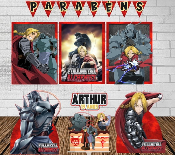 Kit Só Um Bolinho Fullmetal Alchemist