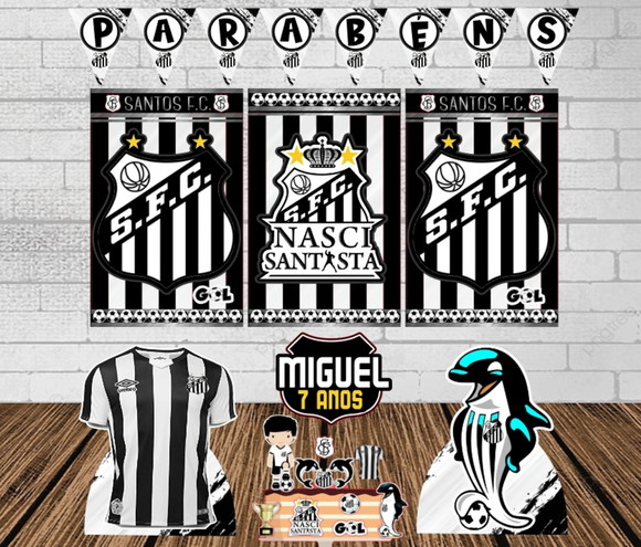 Kit Só Um Bolinho Santo.s Fc