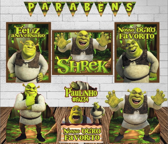 Kit Só Um Bolinho Sherek 1