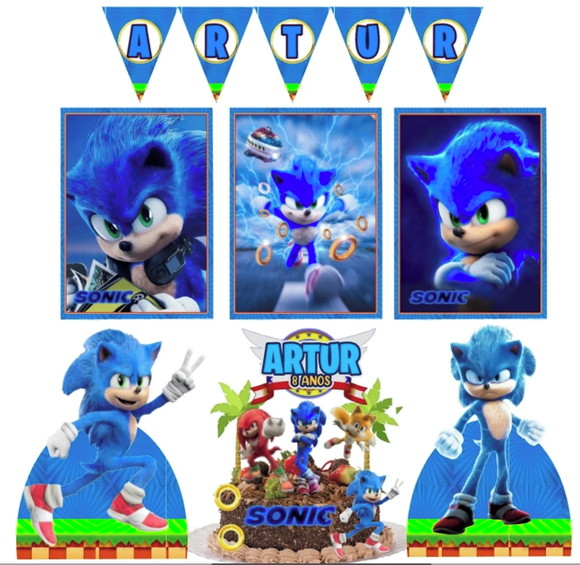 Kit Só Um Bolinho Sonic Filme