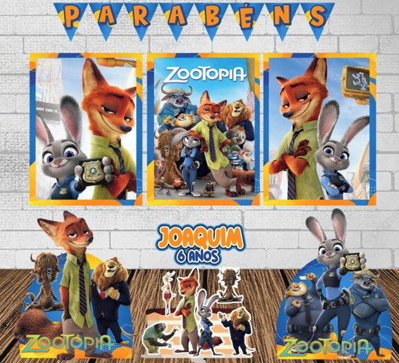 Kit Só Um Bolinho Zootopia