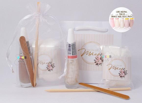 Lembrancinha Dia das Mulheres Mães Kit Manicure Brinde