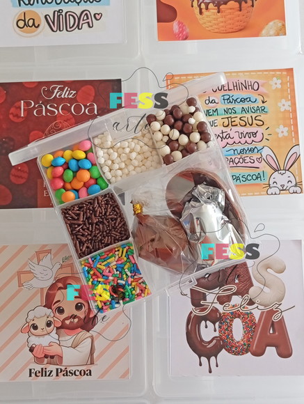 Lembrancinha Kit Confeiteiro Páscoa Ovo Artesanal Surpresa