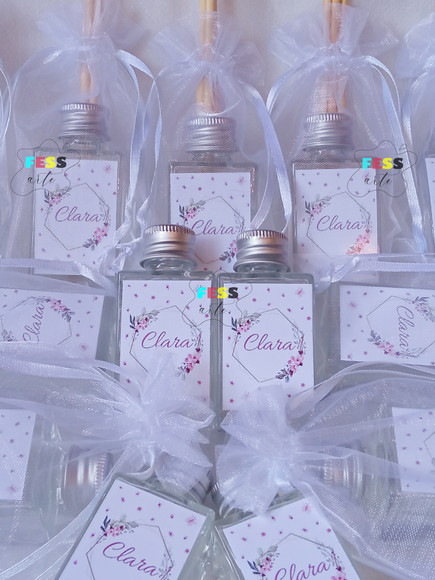 Lembrancinha Maternidade Aromatizador Floral Difusor Organza