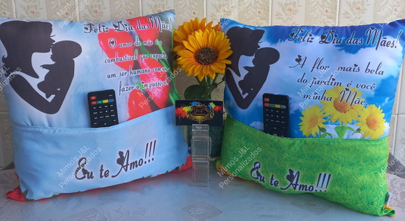 Almofada Porta Controle Remoto Personalizada