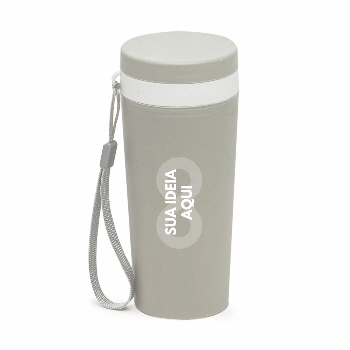 10 Copos Isotérmicos de Bambu Personalizados 350ml Brinde Atacado