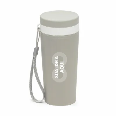 50 Copos Isotérmicos de Bambu Personalizados 350ml Brinde Atacado
