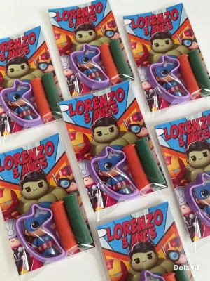 Kit massinha vingadores com adesivo