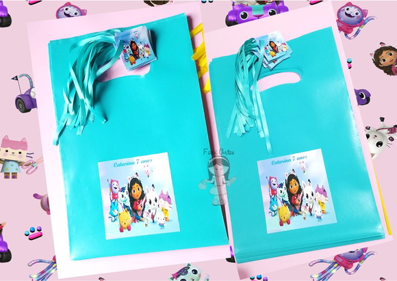 a Casa Mágica da Gabby Sacolinha Personalizada com Tag e Fit - Imagem 4